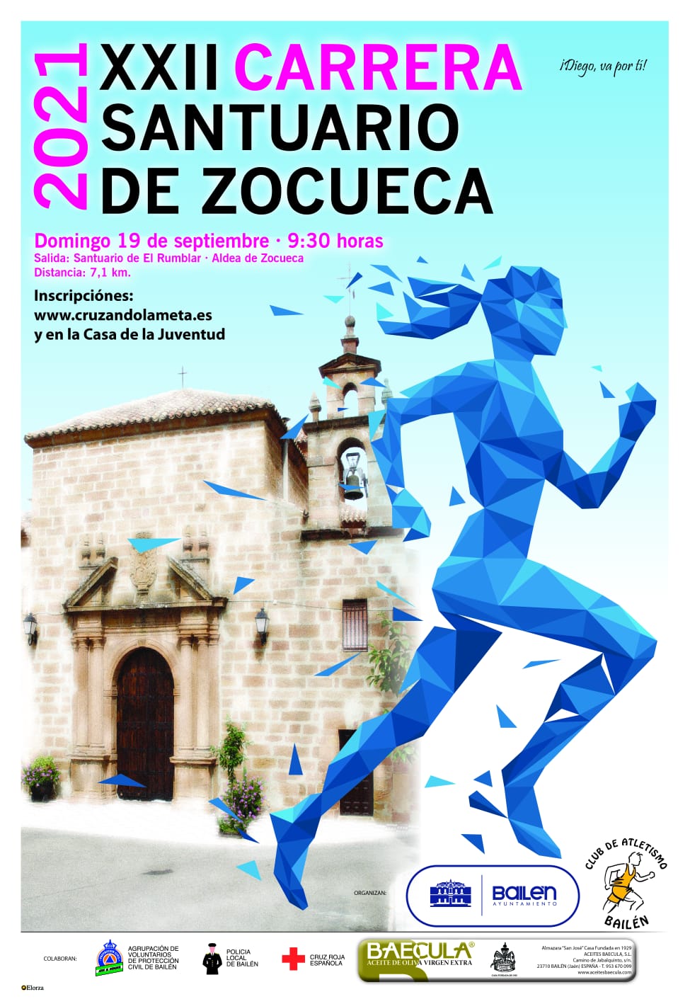 En marcha la carrera Santuario Virgen de Zocueca de 2021