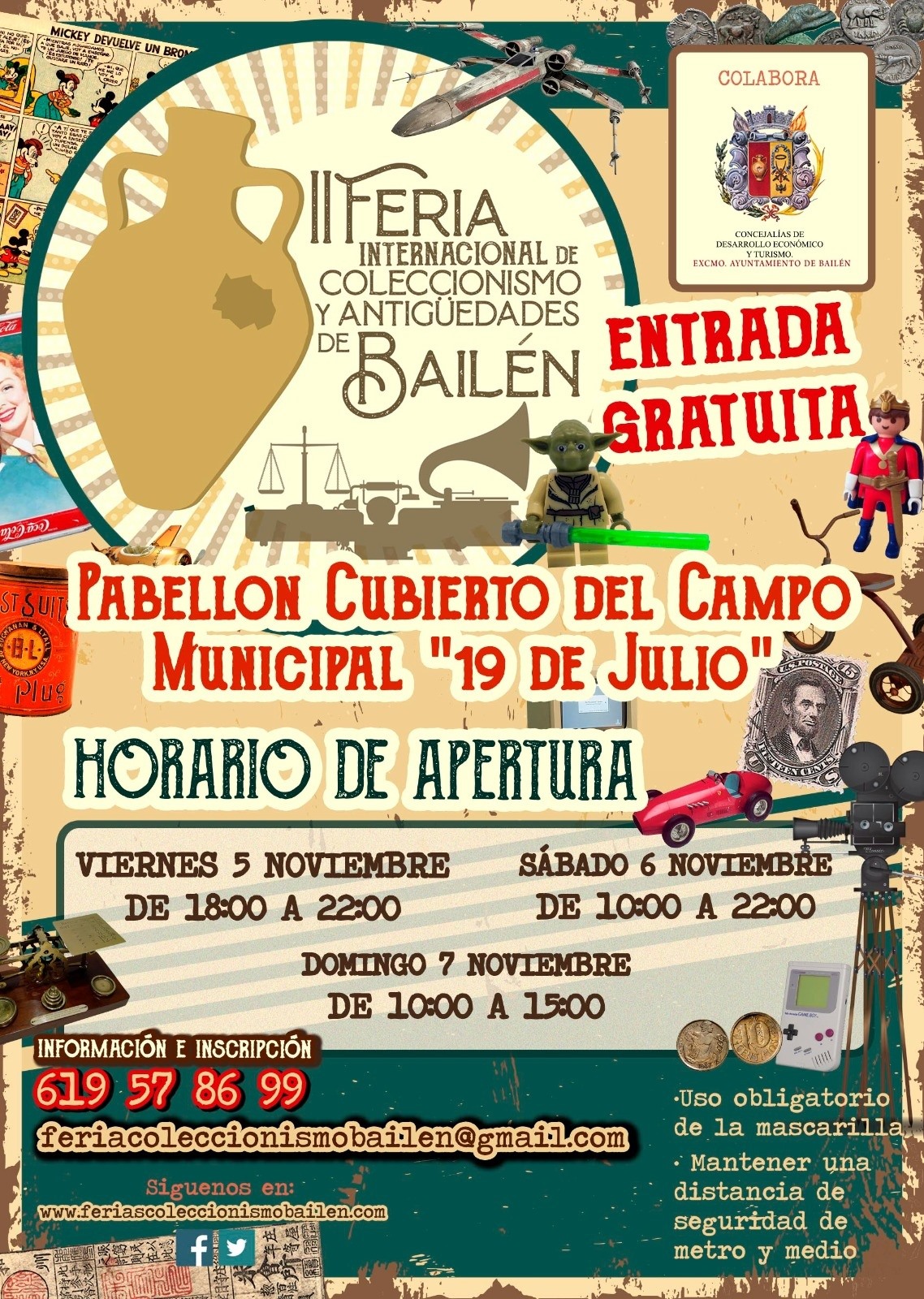 Vuelve II Feria Internacional de Coleccionismo y Antigüedades de Bailén