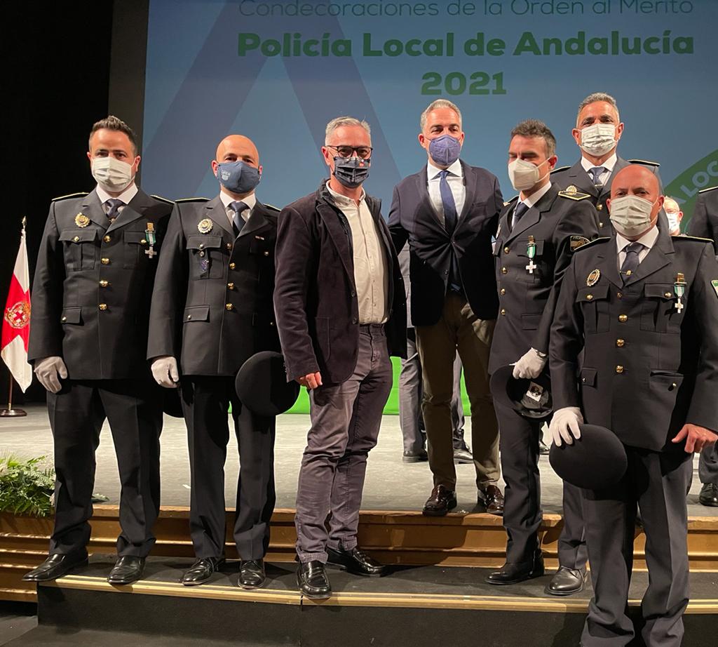 Condecoración al Mérito Policial para cuatro Policías Locales de Bailén