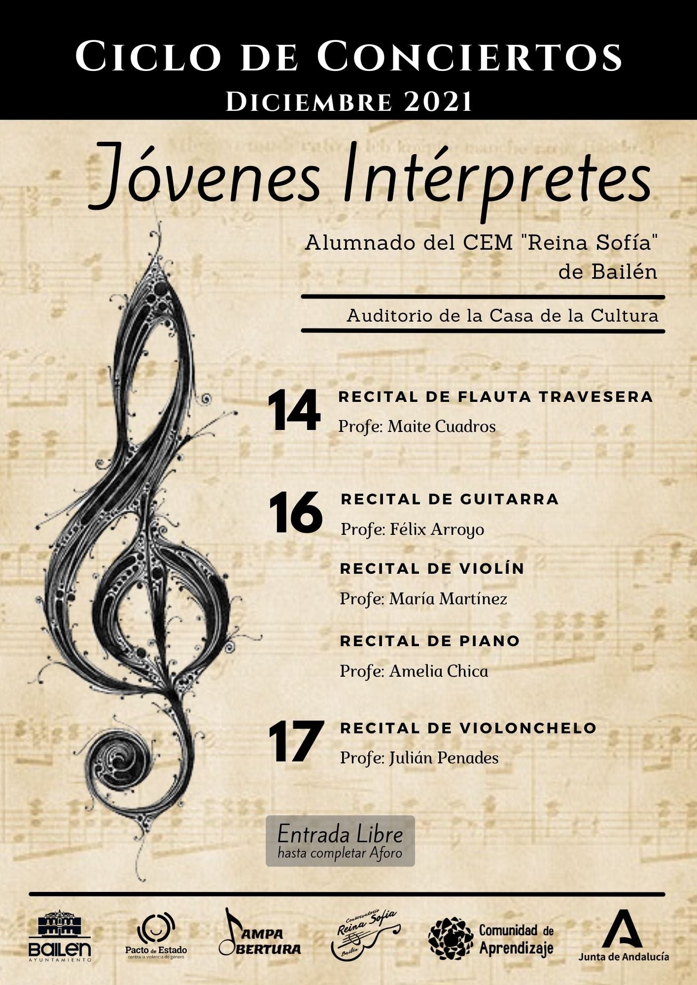 Comienza el recital de Jóvenes Interpretes