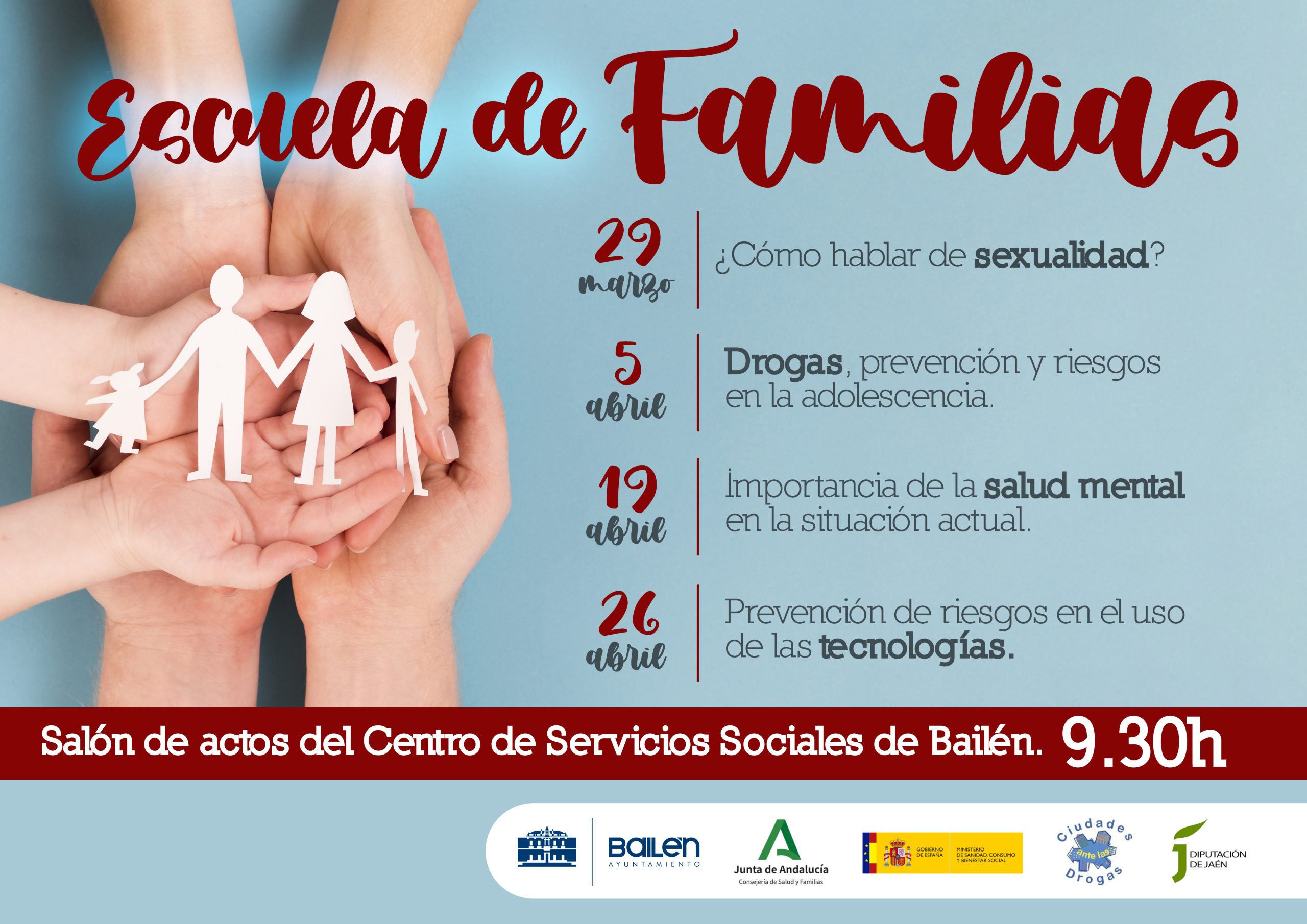El Ayuntamiento de Bailén pone en marcha la “Escuela de familias” de forma presencial tras la pandemia